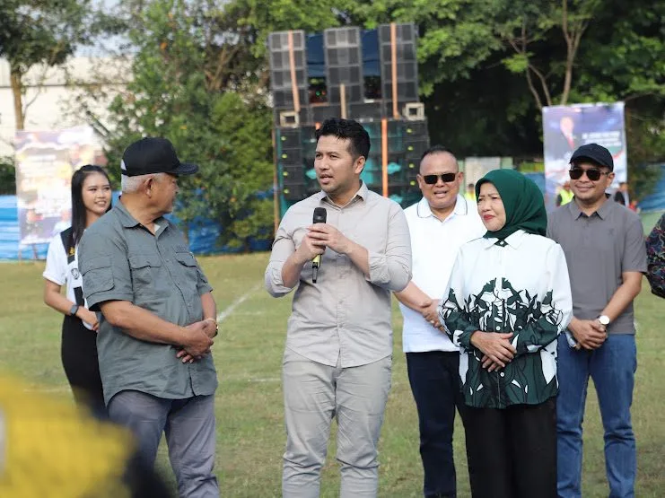 Wakil Gubernur Jawa Timur, Emil Dardak memberi sambutan dan pesan pada para peserta Siadi Cup III. Foto: Pemkab Malang