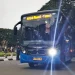Armada bus Trans Jatim yang sudah beroperasi di Kota Malang. (Foto/M Sholeh)