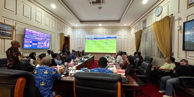 Aktivitas nobar piala dunia 2026 di Kota Malang (dok. Prokopim Setda Kota Malang)