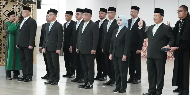 Pelantikan pejabar baru di lingkungan dirjen imigrasi