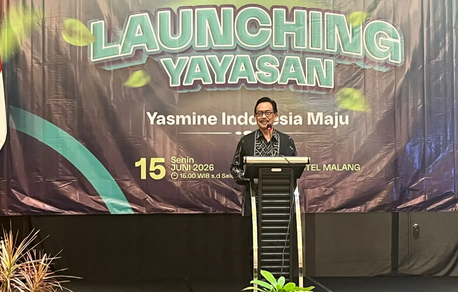 Sambutan Ketua Yayasan Yasmine Indonesia Maju,