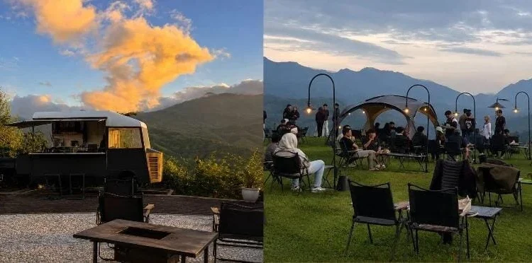 salah satu destinasi wisata kuliner Batu yang menawarkan panorama alam, sunrise, hingga city light yaitu Burning Bar & Thana Nature Eathery. (Foto/dok)