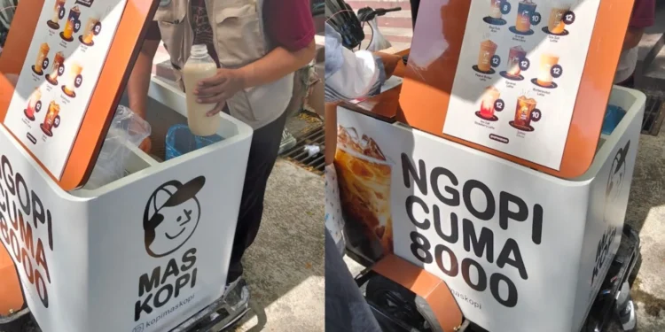 Salah satu inovasi gerobak jualan kopi modern di Malang (Foto: Google Maps)