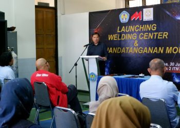 ITN Malang meluncurkan fasilitas Welding Center. Foto/dok