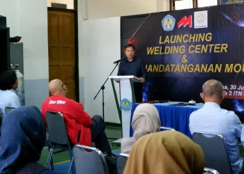 ITN Malang meluncurkan fasilitas Welding Center. Foto/dok