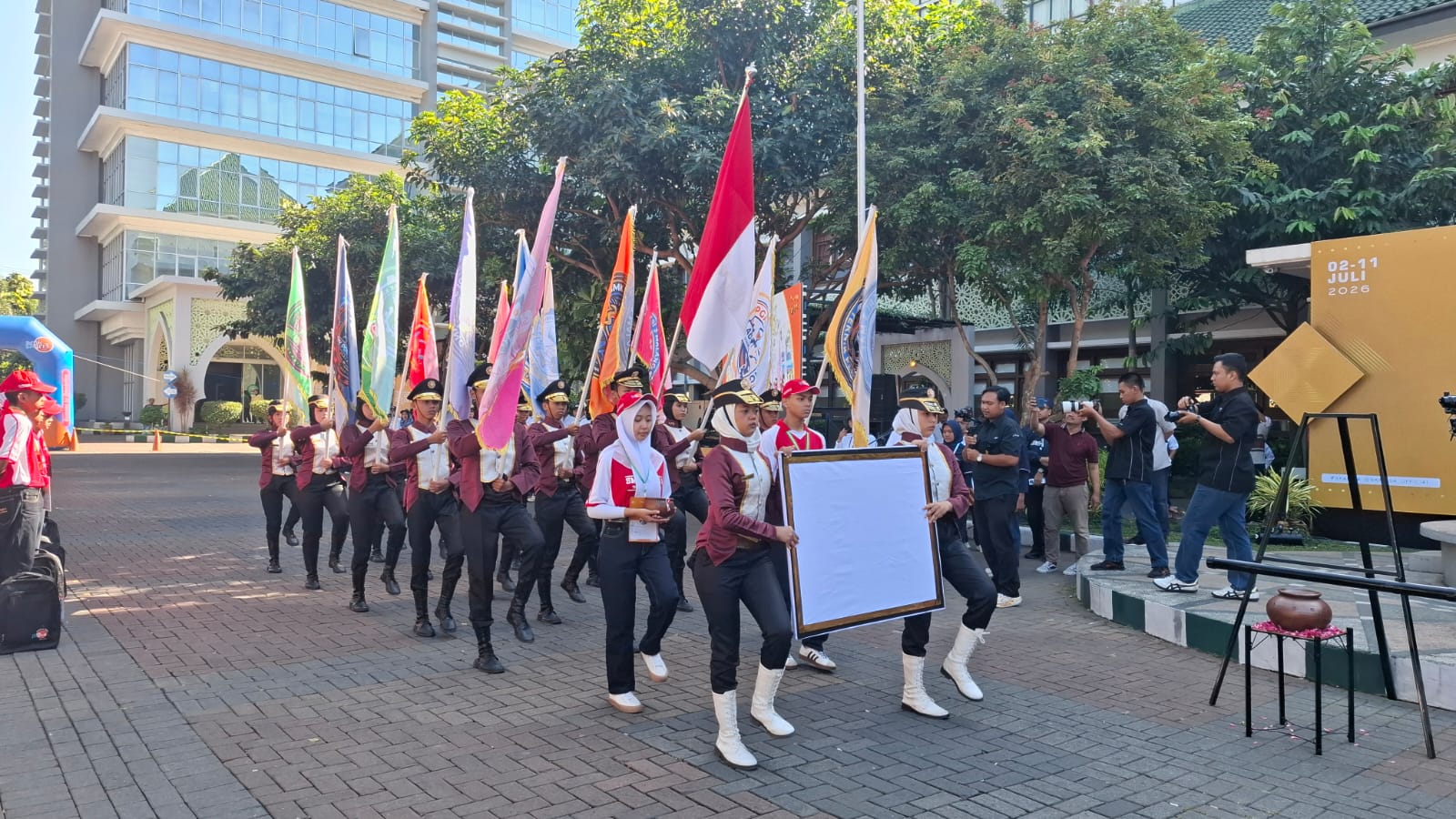 987 siswa SMK PGRI 3 Malang mengikuti KCS ke-39 dengan penuh semangat. Foto: Azmy