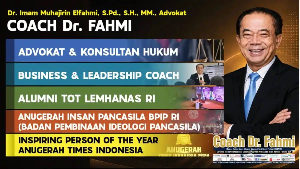 Agar Hidup Berubah, Coach Fahmi: Cukup 1 Persen Perubahan Setiap Hari