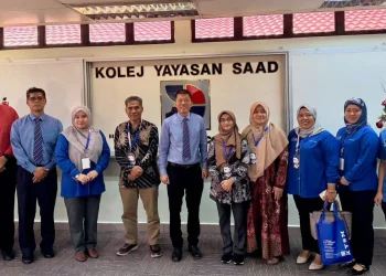 Delegasi Unikama berbagai inspirasi inovasi berkelanjutan di Kolej Yayasan Saad Malaysia. (Foto/dok.)