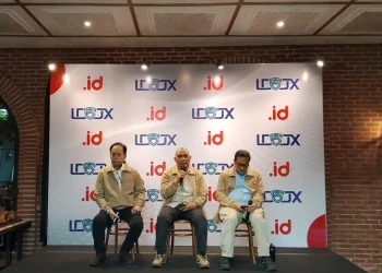 Pimpinan Pengelola Nama Domain Internet Indonesia (PANDI) memberikan literasi di Kota Malang (M Sholeh)