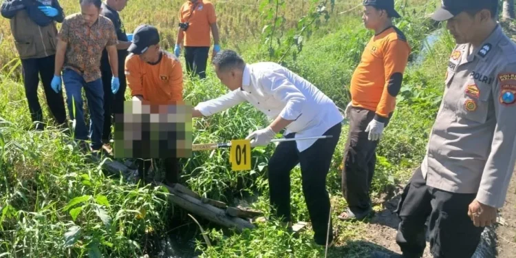 Jasad Bayi Laki-laki Ditemukan Mengapung di Irigasi Bululawang
