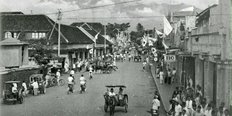 Ilustrasi kawasan unik dan bersejarah Kota Malang (Foto: Pinterest/@Sugimin Tukijan)