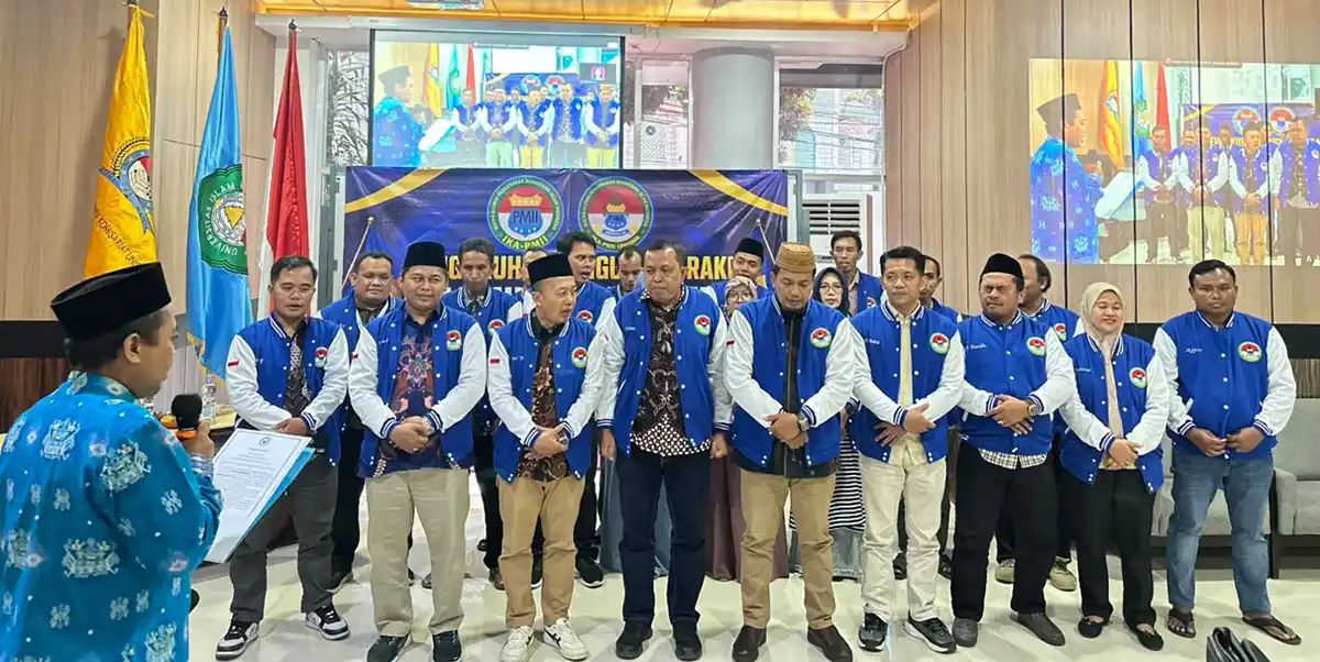 Kastomo Dikukuhkan sebagai Ketua IKA PMII Rayon Alkindi FKIP Unisma 2026-2031