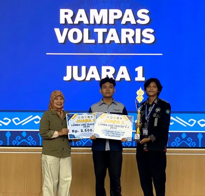 Juara I Line Tracer Competition Vol. 3. Foto/dok. ITN Malang