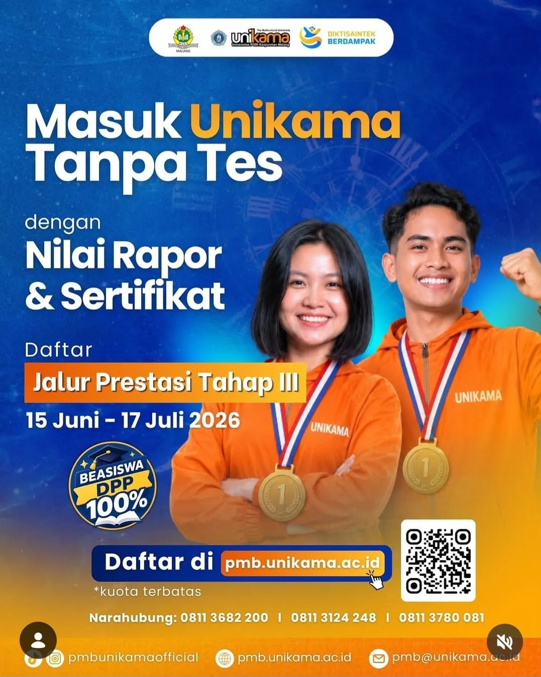 Masuk Kuliah Tanpa Tes! PMB Unikama Jalur Prestasi Tahap III Masih Dibuka