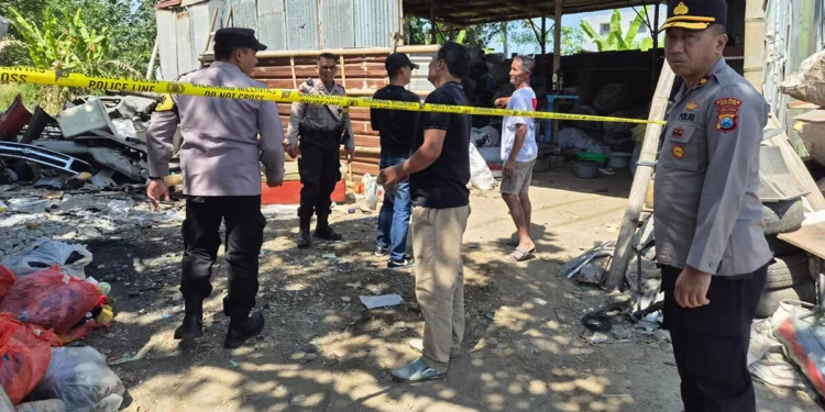 Mortir Ditemukan di Gudang Rongsokan Kepanjen, Tim Gegana Lakukan Disposal