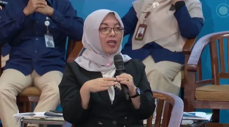 Caption: Guru Besar FEB UI, Prof. Dr. Telisa Aulia Falianty, S.E, M.E menyebut program JKN memberi kontribusi positif dalam peningkatan kualitas SDM Indonesia. /Foto: Dok. BPJS Kesehatan.