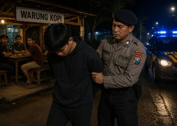 Pemuda,senjata tajam,sajam,pagelaran,polres malang - Polisi Amankan Pemuda yang Bawa Pisau 35 Sentimeter ke Warung Kopi