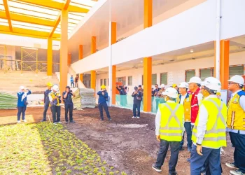 Pembangunan Sekolah Rakyat di Kabupaten Sukoharjo, Jawa Tengah, hampir rampung. Foto/dok