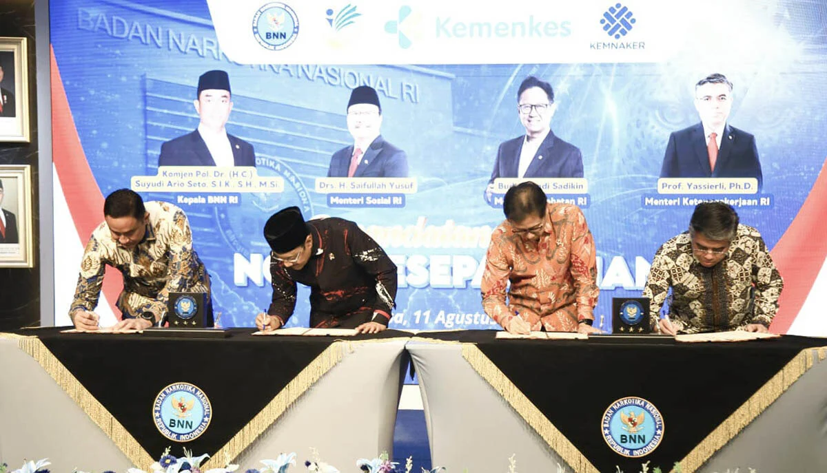 415 Juta Penduduk Usia Produktif Terpapar Napza Empat Instansi Perkuat Penanganan 1