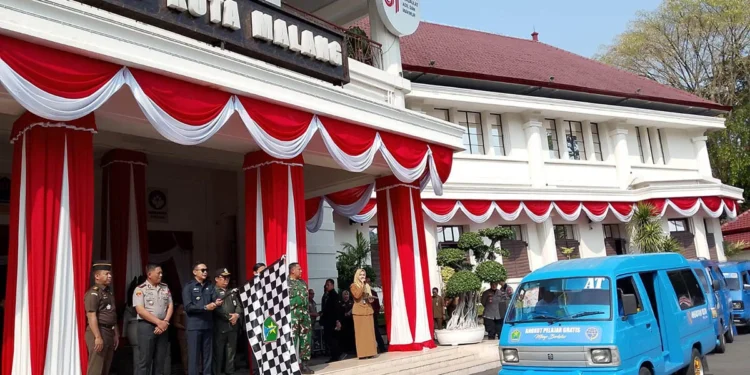66 Angkot Pelajar Gratis Mulai Beroperasi di Kota Malang