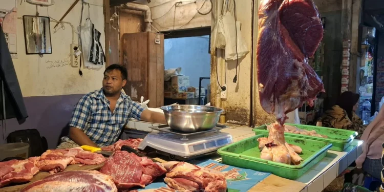 Daging Sapi di Pasar Kepanjen Naik hingga Rp135 Ribu Per Kilogram