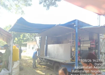 dapur umum kemensos - Dapur Umum Kemensos Layani Warga Terdampak Gempa di Nagekeo