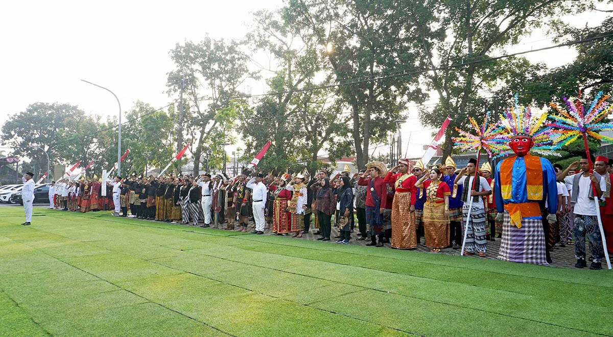 Grand Mercure Malang Mirama Gelar Upacara HUT ke-81 RI Bernuansa Budaya Nusantara