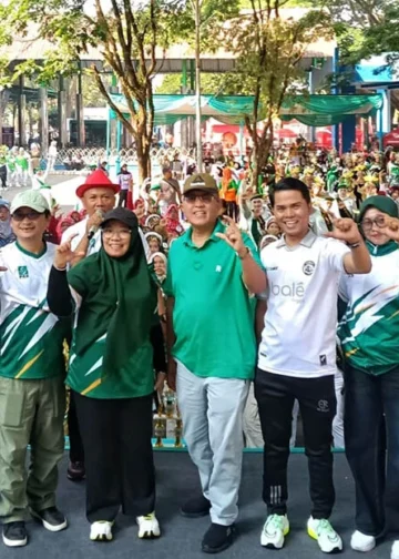 Hasanuddin Wahid-Hikmah Bafaqih Gelar Lomba Senam Haha Hihi di Kota Malang