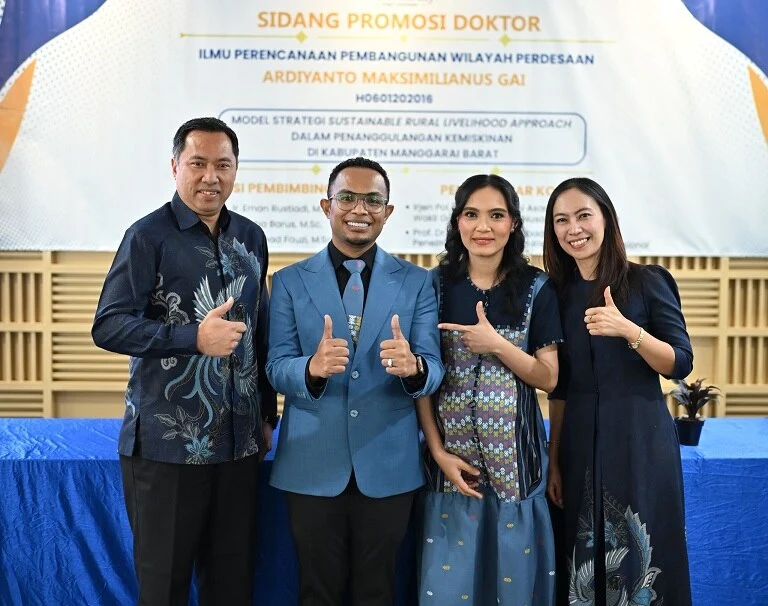 Kembangkan Model Spasial Dinamis untuk Penanggulangan Kemiskinan Multidimensi, Dosen PWK ITN Malang Ardiyanto Maksimilianus Gai Raih Doktor dari IPB University