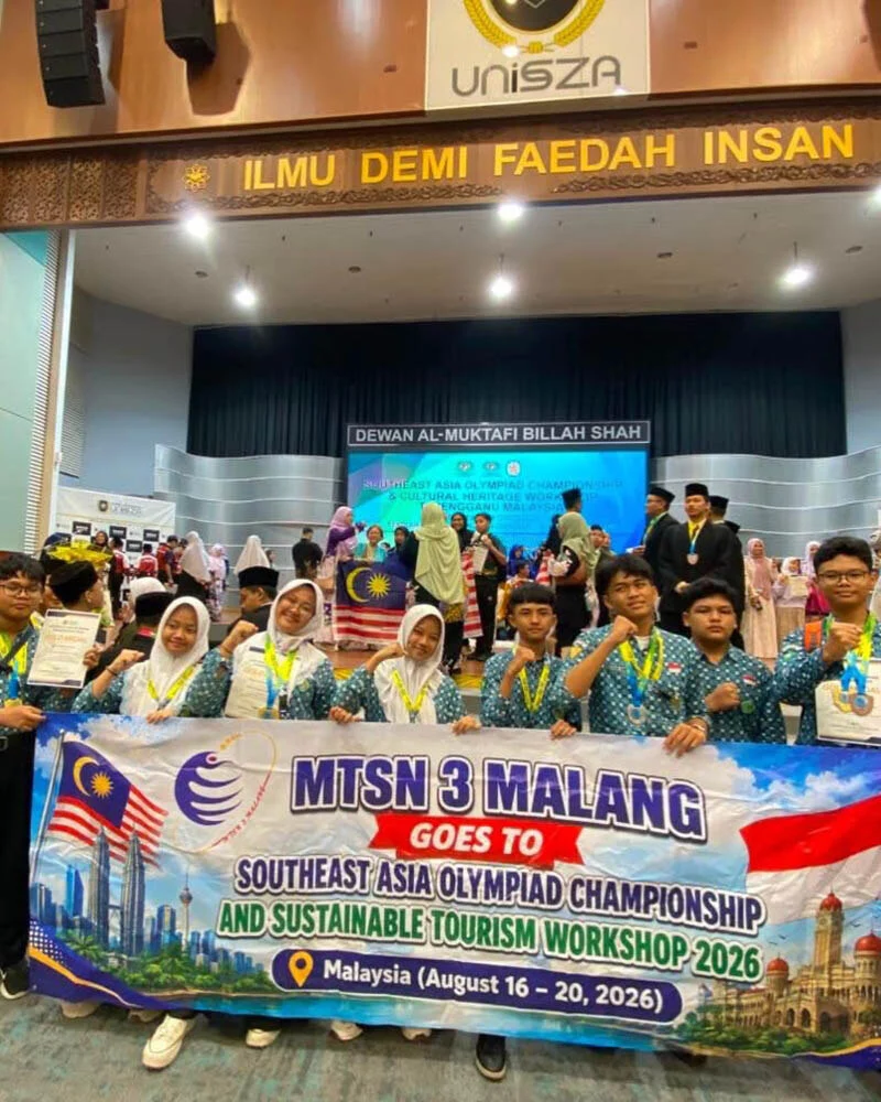 MTsN 3 Malang - MTsN 3 Malang Borong 7 Medali di Ajang Asia Tenggara