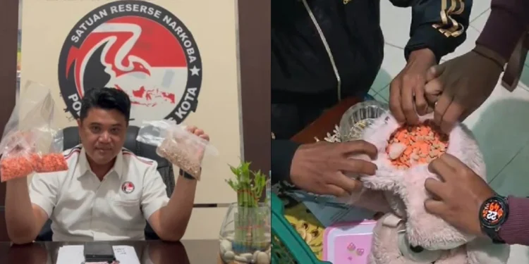 Polisi Temukan 1.360 Ekstasi dalam Boneka di Rumah Jaringan Narkoba