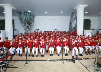Tampil di Istana Merdeka, 100 Siswa Sekolah Rakyat Bawa Lagu Hari Merdeka