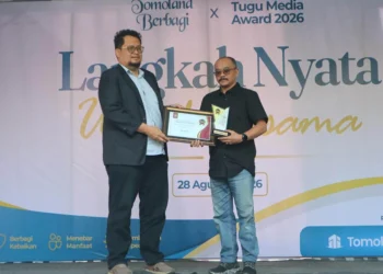 Tomoland Raih Community Care Property Award di Tugu Media Award 2026
