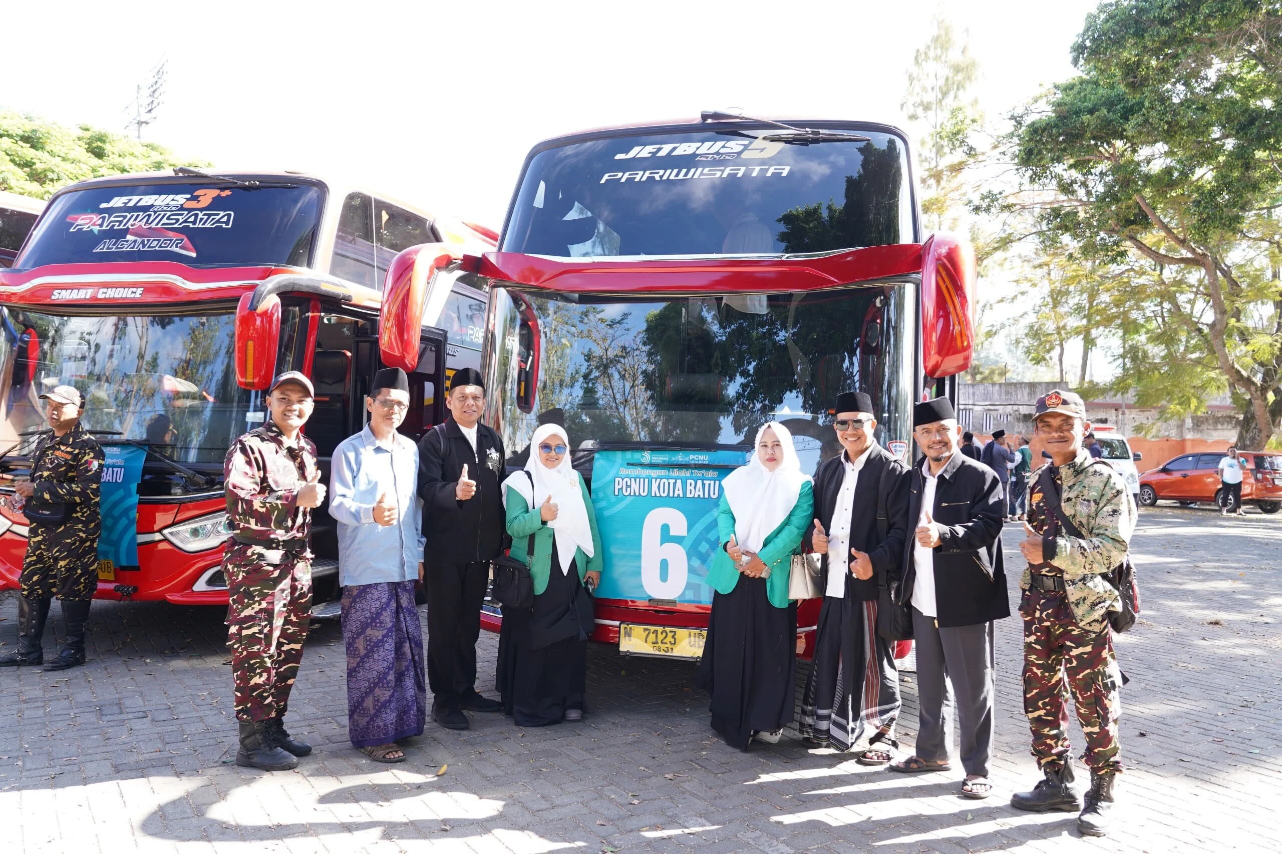 Wali Kota Batu Lepas Peserta Muktamar NU dari Balai Kota Among Tani