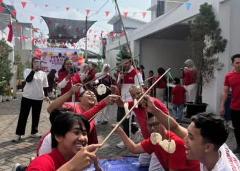 Perayaan HUT ke-81 Republik Indonesia di Perumahan White House Joyo Agung, RT 05/RW 13, pada Sabtu (8/8/2026). Foto/dok