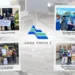 : Kolase empat penyaluran bantuan Perum Jasa Tirta I untuk masyarakat terdampak gempa NTT.