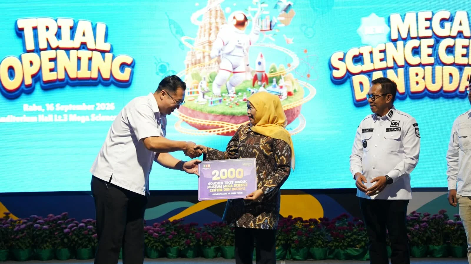JTP Group Tebar 3.200 Tiket Gratis Museum Mega Science Center & Budaya Bagi Pelajar dan Anak LKSA se-Jatim