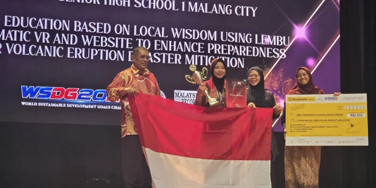 Siswi MAN 1 Kota Malang Griselda Raih President’s Excellence Award WSDG 2026 Malaysia