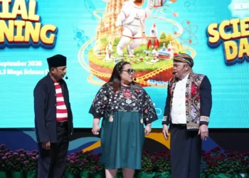 Sukses Kocok Perut, Trio Legenda Srimulat Bikin Hidup Trial Opening Museum Mega Science Center dan Budaya