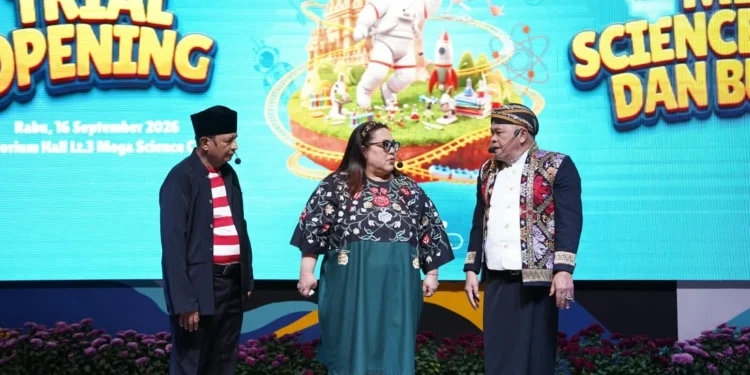 Sukses Kocok Perut, Trio Legenda Srimulat Bikin Hidup Trial Opening Museum Mega Science Center dan Budaya