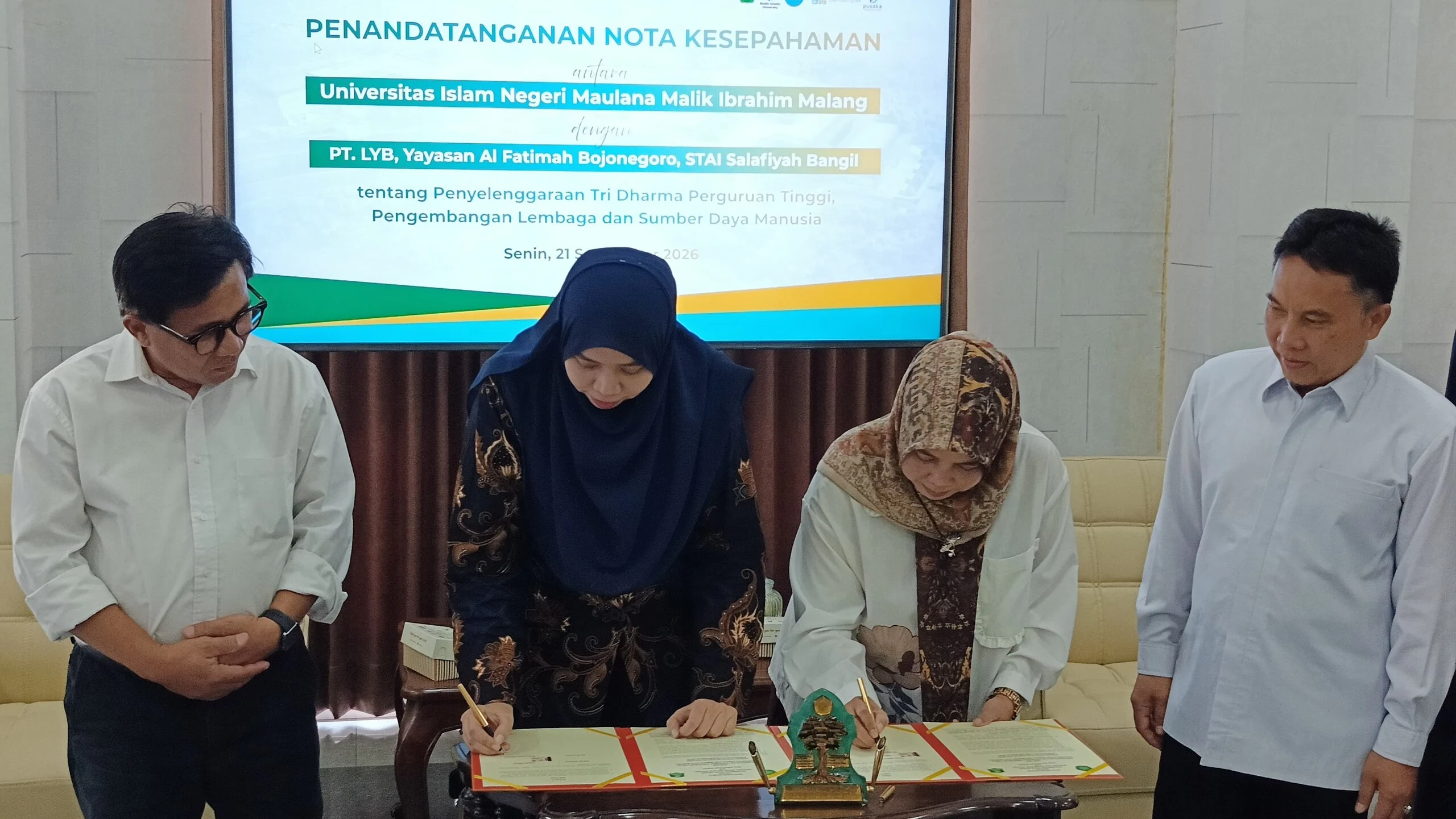 UIN Malang Teken Tiga Nota Kesepahaman dengan Tiga Mitra
