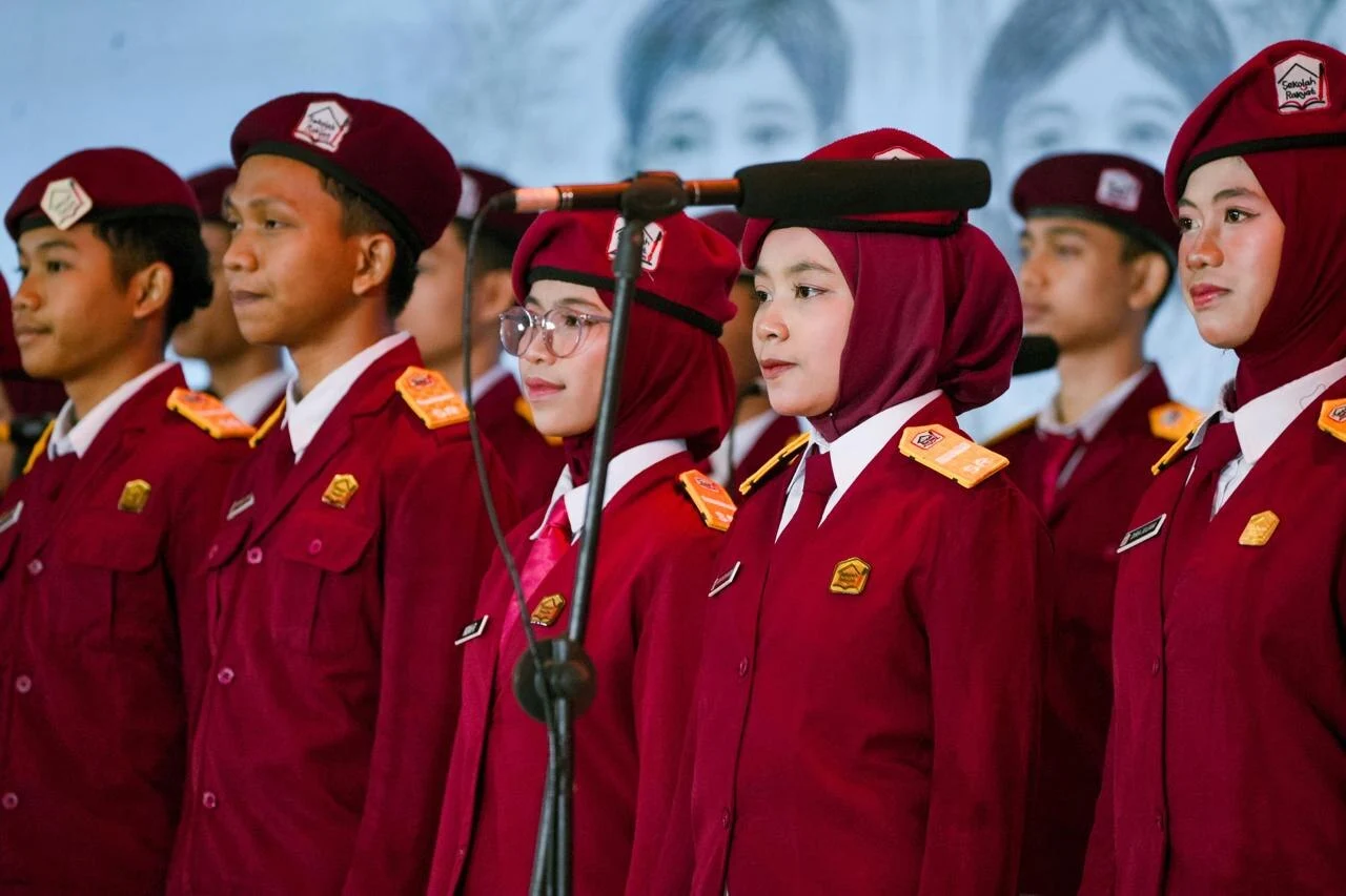 Para finalis Olimpiade Bahasa Asing Sekolah Rakyat 2026. Foto/dok