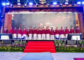Para finalis Olimpiade Bahasa Asing Sekolah Rakyat 2026. Foto/dok