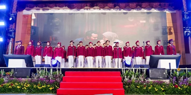 Para finalis Olimpiade Bahasa Asing Sekolah Rakyat 2026. Foto/dok
