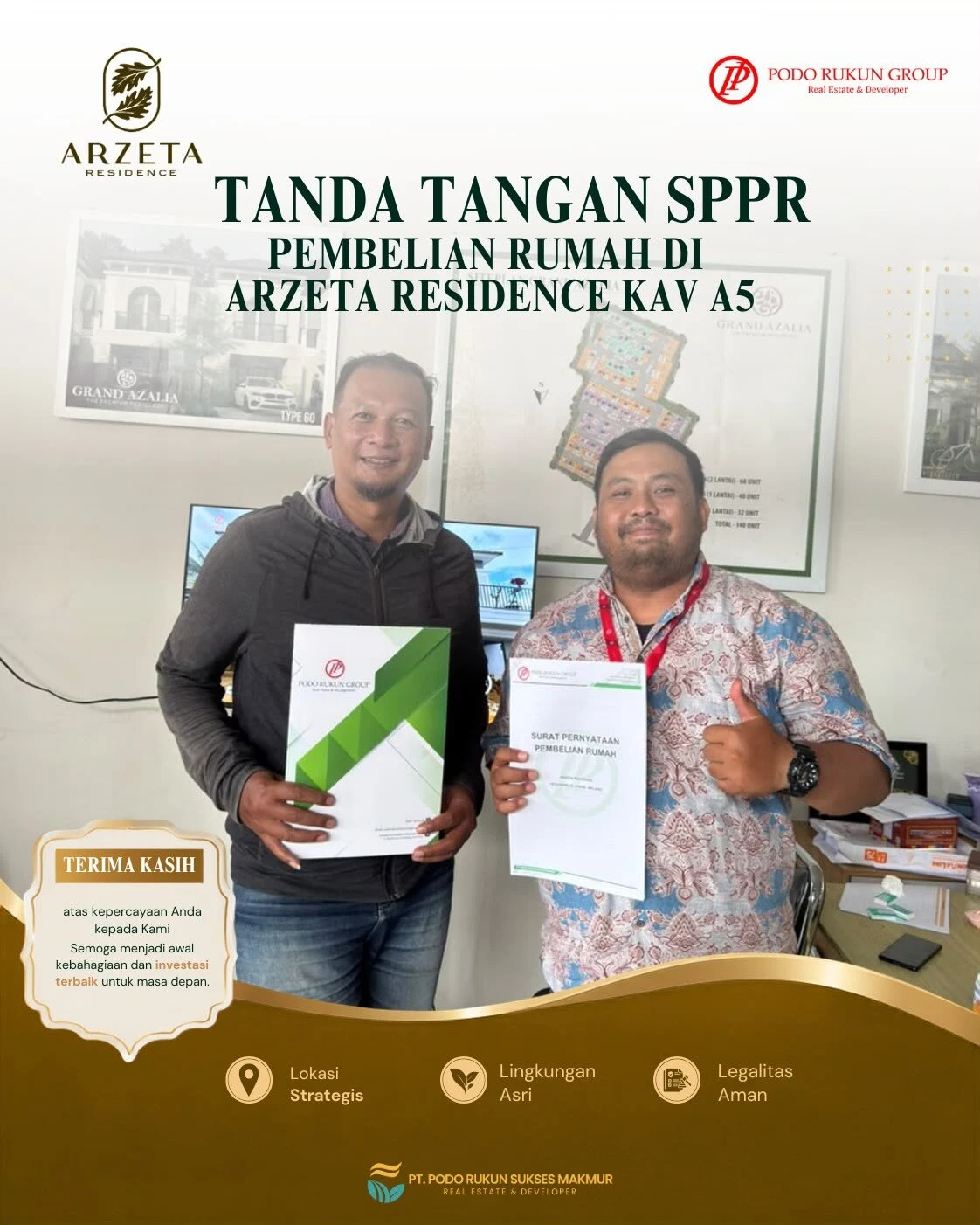 Arzeta Residence Tawarkan Rumah Dua Lantai, Harga Mulai Rp500 Jutaan