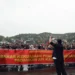 Demo Mahasiswa di Malang Kibarkan Banner Bakar Kekuasaan Prabowo-Gibran