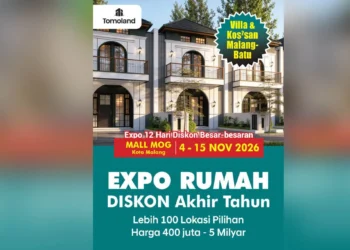 Expo Properti Malang di MOG, Tomoland Tawarkan Rumah dan Kos Mulai Rp 400 Jutaan