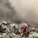 Gunung Sampah di TPA Supit Urang Kota Malang Terbakar