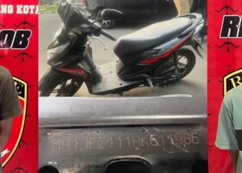 Maling Motor di Buring Kota Malang Ditangkap Saat Hendak Gadaikan Hasil Curian