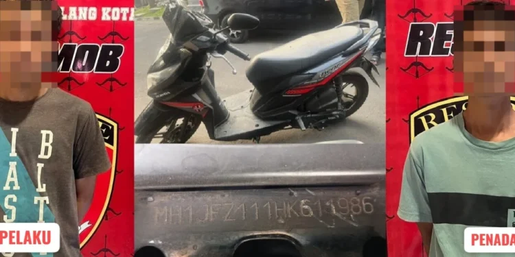 Maling Motor di Buring Kota Malang Ditangkap Saat Hendak Gadaikan Hasil Curian